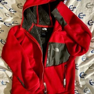 North face boys full zip hooded jacket